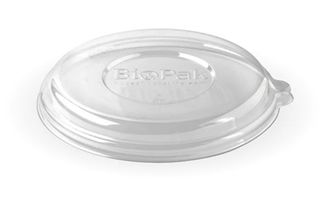 Biopak 800-1,420ml / 24-48oz Clear RPET BioBowl Lid 50 units per slve