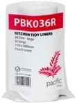 RUBPACK036 Kitchen Tidy / Bin Liners on Roll - Lge 36L 50 per Roll