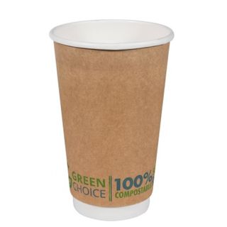 Green Choice Double Wall Cup 16oz 25 units per slve