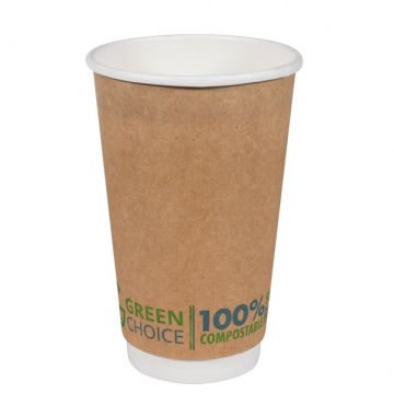 FT1500-343 Green Choice Double Wall Cup 16oz 25 units per slve