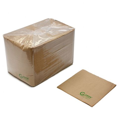 FT1500-800 Green Choice Napkin Kraft 1/4 Fold 500 units per slve