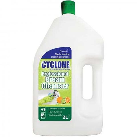 JHJI2 Diversey Cyclone Pro Cream Cleanser Citrus 2 Ltr