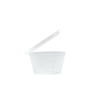 Emperor 50ml Sauce / Portion Cup with Lid Attached - TCC050 50 per sleeve
