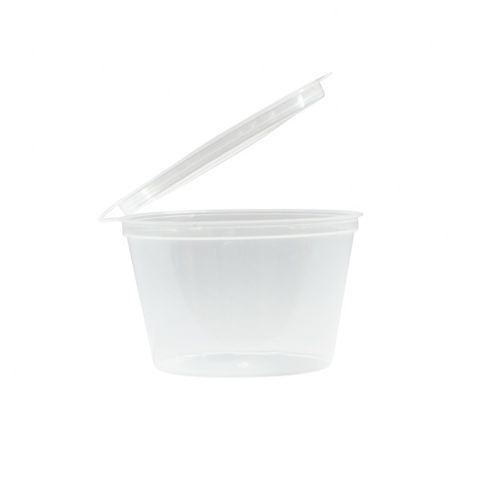Emperor 100ml Sauce / Portion Cup with Lid Attached - TCC100 50 per Sleeve