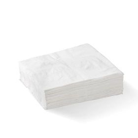 Biopak 1-Ply 1/4 Fold White Lunch BioNapkin 500 units per slve