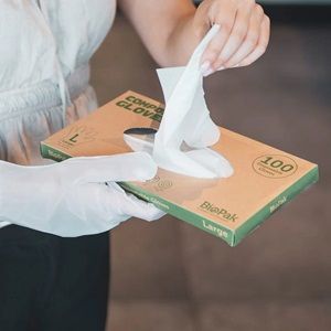 Biopak Large Compostable Glove 100 units per slve