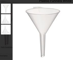 Matthews Plastic Funnel White 216mm