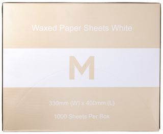 Waxed Paper Sheets Large White 330x400mm 1000pack