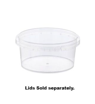 MPM 160ml Locksafe® Round Container | Clear 50 units per slve