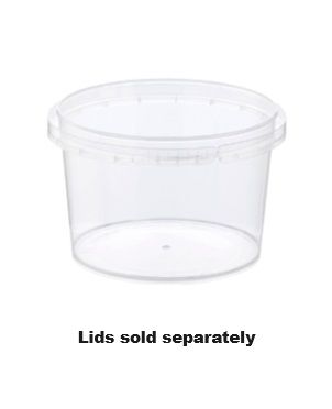 LCCA-LS210 MPM 210ml Locksafe® Round Container | Clear 50 units per slve