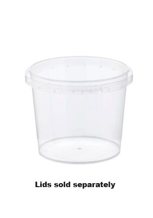 LCCA-LS265 MPM 265ml Locksafe® Round Container | Clear 50 units per slve