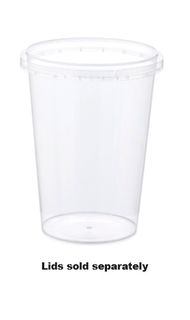 LCCA-LS400 MPM 400ml Locksafe® Round Container | Clear 50 units per slve