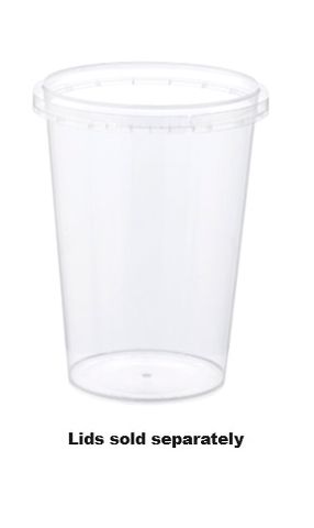 MPM 400ml Locksafe® Round Container | Clear 50 units per slve