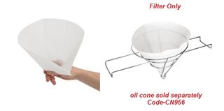 Nisbets Filters for Vogue Oil Filter Cone (Pack of 50)