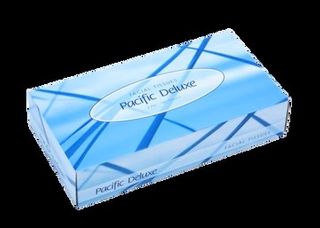 CTPDF100 Pacific Hygiene Deluxe 2ply Facial Tissue 100 per pk