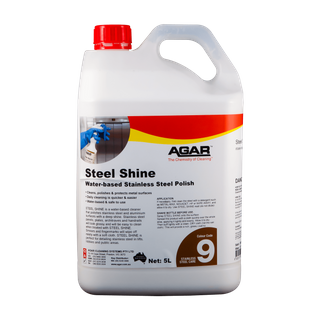 AGAR STEEL SHINE STAINLESS STEEL CLEANER 5LT