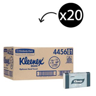 KIMBERLY CLARK Kleenex Optimum Hand Towel  120 Towels 20PK/CTN