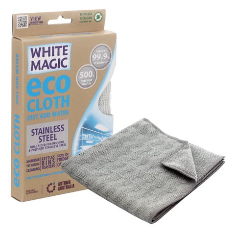 WHITE MAGIC STAINLESS STEEL MICROFIBRE CLOTH