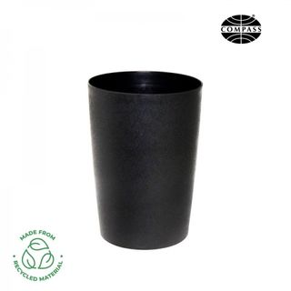 COMPASS ROUND BLACK TIDY BIN 8L