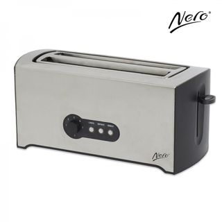 Nero Stainless Steel Rectangular Toaster 4 Slice