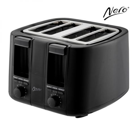 Nero Black Toaster 4 Slice