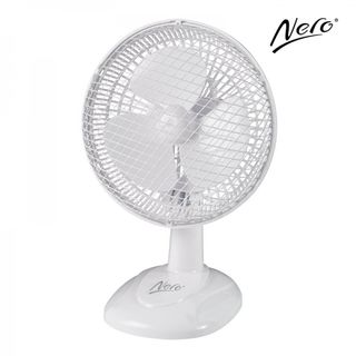 Nero White Desk Fan 15cm