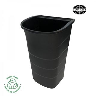 Large Black Bucket for Compass 3 Shelf Utility Cart 722495B