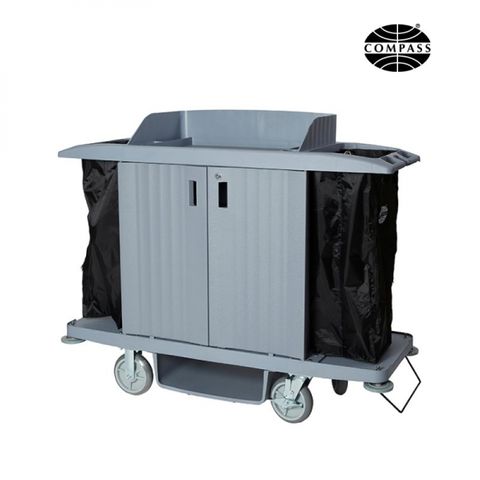 Compass Hard Front Housekeeping Trolley