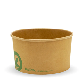 BIOPAK BIOBOARD KRAFT BOWL LGE 1000ML 50/ PK