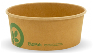 BIOPAK BIOBOARD KRAFT BOWL MED 750ML 400/ CTN