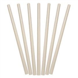 Paper Straws Jumbo White 100/ PK