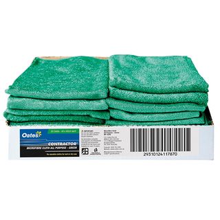 OATES CONTRACTOR MICROFIBRE CLOTH GREEN 40CM X 40CM MF-020G