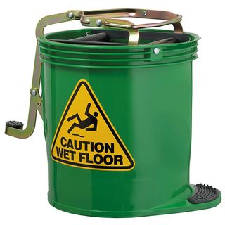 OATES CONTRACTOR 15L ROLLER WRINGER BUCKET GREEN IW-005G