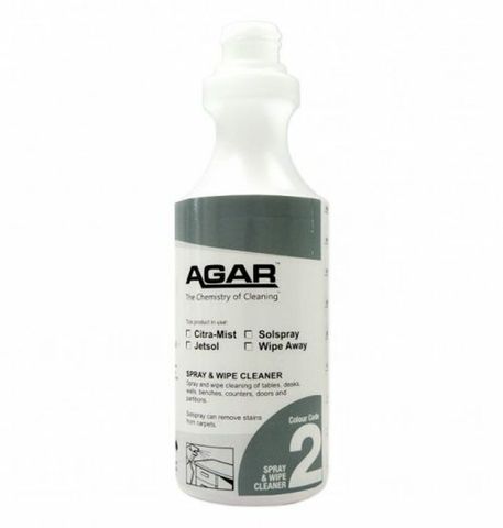 AGAR SPRAY BOTTLE 500ML SPRAY AND WIPE CLEANERS CODE 2