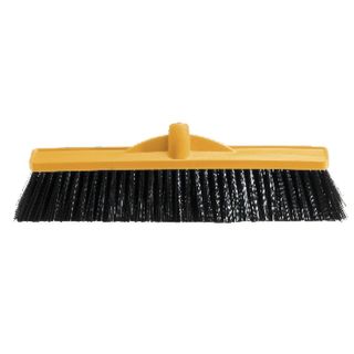 OATES 450MM MEDIUM STIFF POLY BROOM YELLOW B-12131