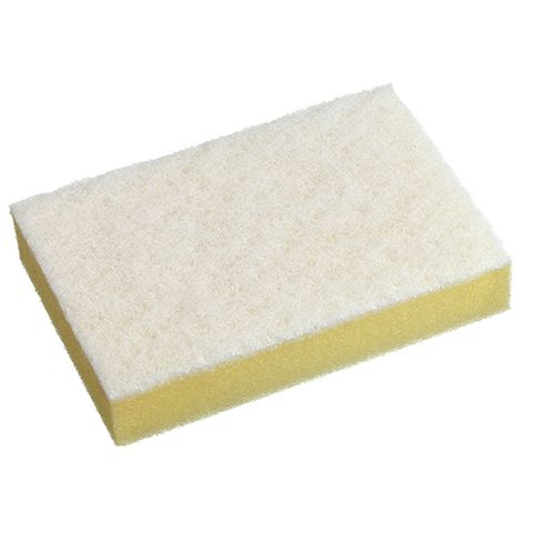 OATES WHITE SPONGE SCOURER 10/PK SC-210