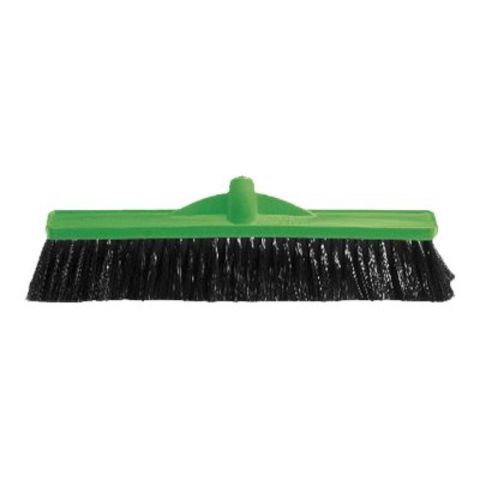 OATES 450MM MEDIUM STIFF POLY BROOM GREEN B-12131G