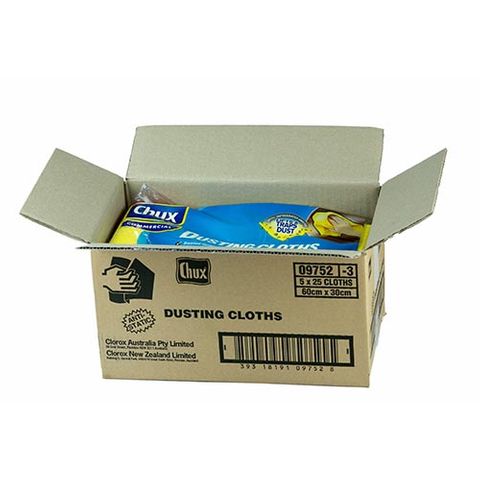 CHUX OIL DUSTING CLOTHS CTN OF 5 PKTS OF 25