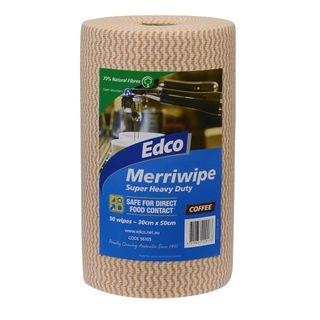 EDCO MERRIWIPE SUPER HEAVY DUTY WIPES COFFEE ROLL