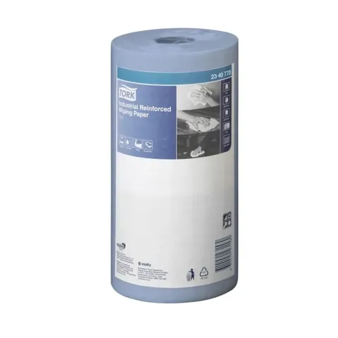 Tork Ind Reinforced Wiping Paper Blue 24.5Cm 4 x 200 Sheet