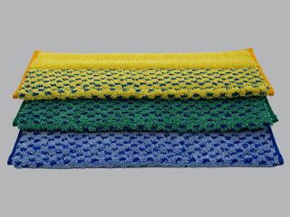 INTERCLEAN SCRUB & CLEAN MICROFIBRE MOP PAD YELLOW 40CM