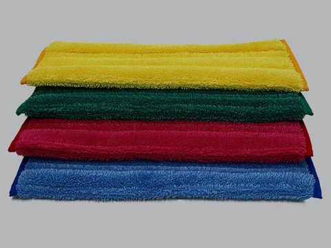 INTERCLEAN CLEAN N DRY MICROFIBRE MOP PAD COVER RED 40CM