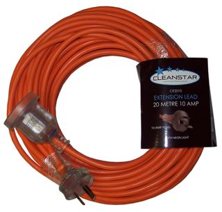 CLEANSTAR EXTENSION LEAD 10AMP 20MT