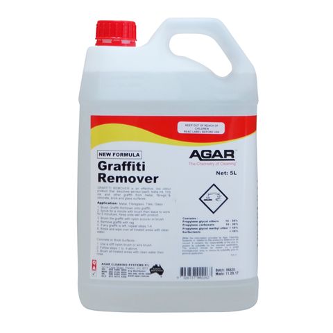 AGAR SOLVENT GRAFFITI REMOVER 5 LTR GR5