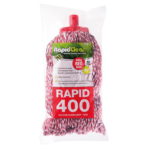 OATES 165734 MOPHEAD 400GM RED RAPID MH-RP-01R