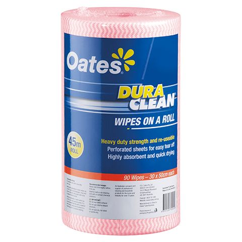 OATES 165399 WIPES DURAWIPE ROLL RED HW-030-R*