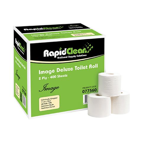 RAPID TOILET ROLL 2PLY CT48 77560