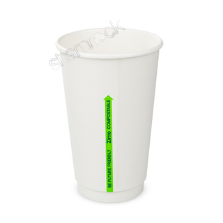 OKELLY CUP 16OZ DBLWALL SHAM 20SLX25WH 502033