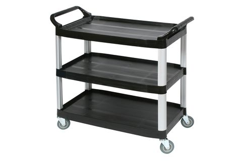 EDCO CART UTILITY 3 SHELF BLACK 19051