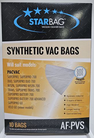 CLEANSTAR VACBAG SYNTH PACVAC 10PK AF-PVS